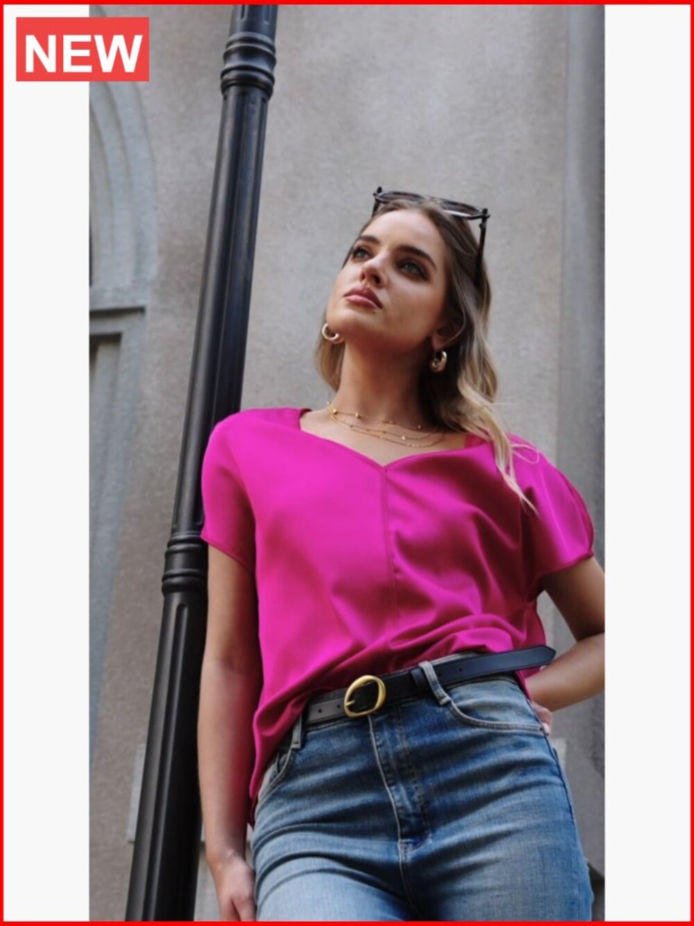 Satin Silk Blouse Cap Short Sleeve V Neck Dressy Casual Work Top - Picture 6 of 6